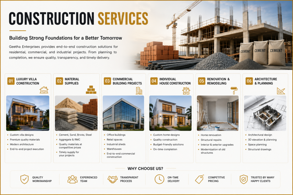 best construction services in khammam