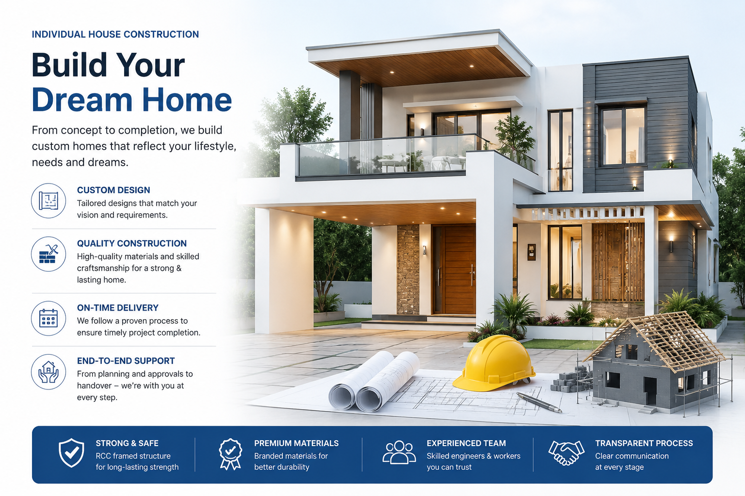 individual house construction