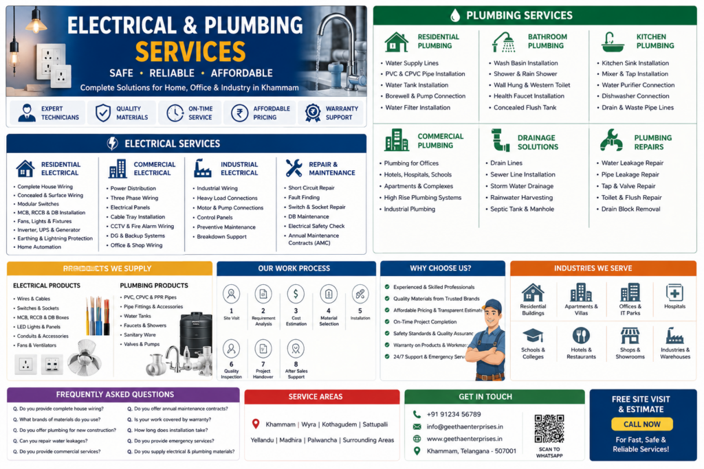 professional plumbing and electrical services